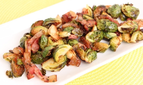 Bacon Roasted Brussels Sprouts