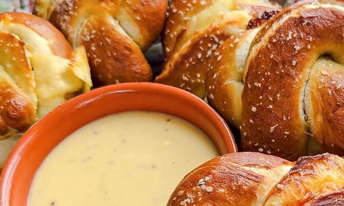 Cheese stuffed Pretzels