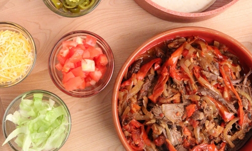 Crock Pot Beef Fajitas