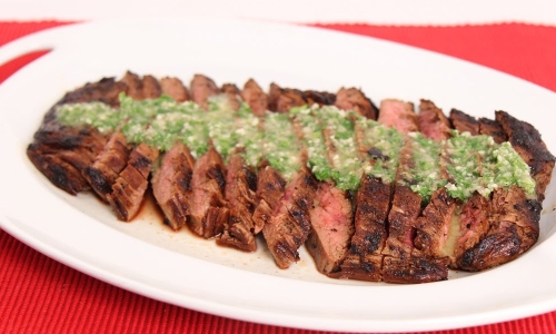 Grilled Flank Steak with Chimichurri