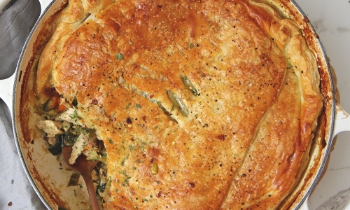 Leek and chicken Pot Pie