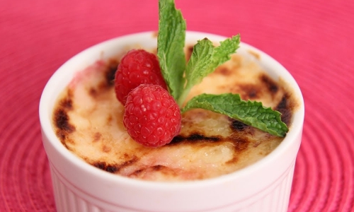 Raspberry Creme Brulee