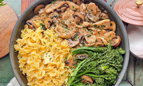 Skillet Chicken Stroganoff