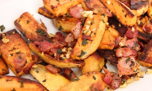 Skillet Roasted Sweet Potatoes