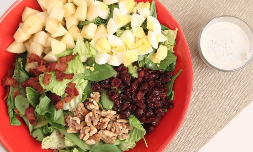 Winter Cobb Salad with Poppyseed Dressing