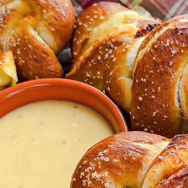 Cheese stuffed Pretzels