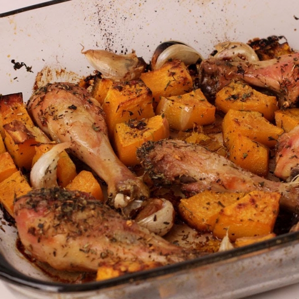 Chicken and Butternut Squash Bake