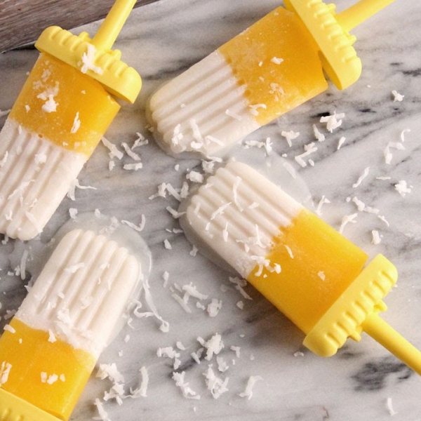 Coconut Mango Popsicles