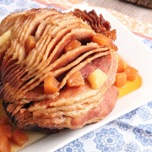 Crockpot Brown Sugar Pineapple Ham