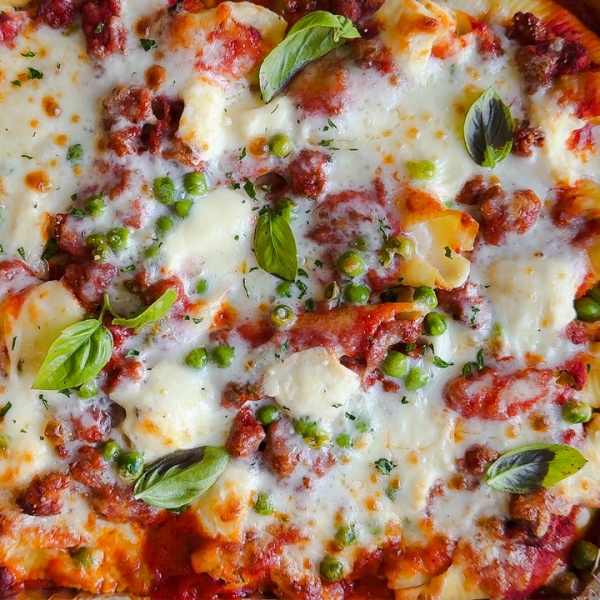 Freezer Friendly Stuffed Shells with Sausage Ragu