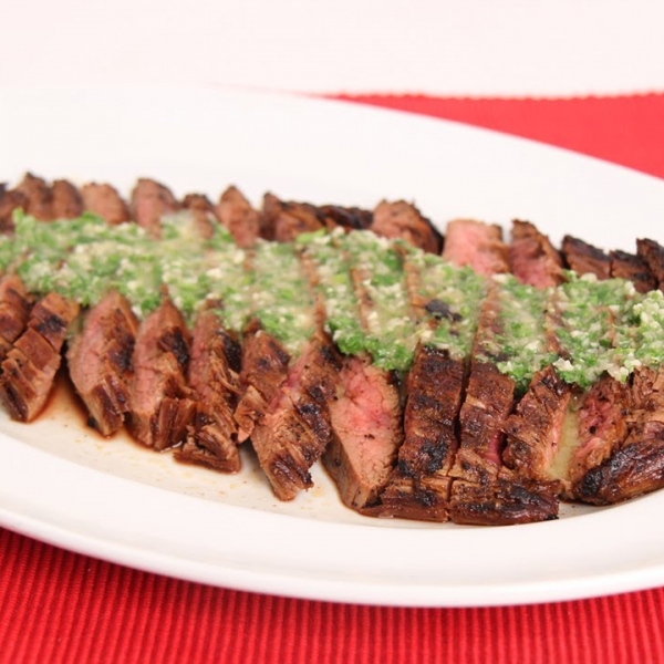 Grilled Flank Steak with Chimichurri