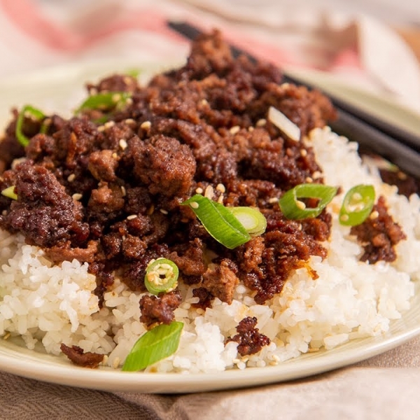 Korean Ground Beef And Rice