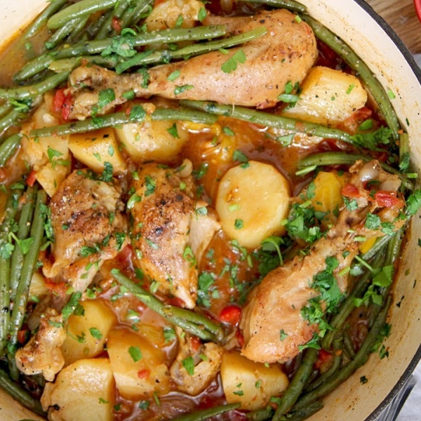 One Pan Italian Chicken and Potatoes