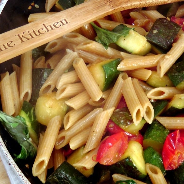 Penne with Zucchini and Cherry Tomatoes