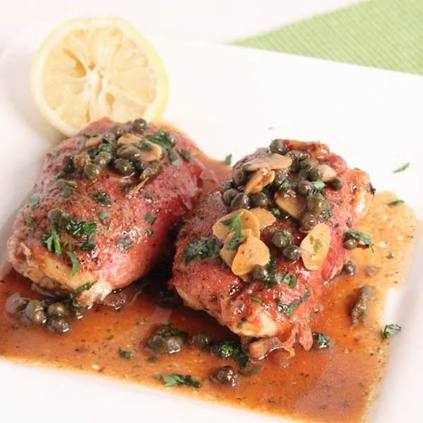 Prosciutto Roasted Chicken Piccata