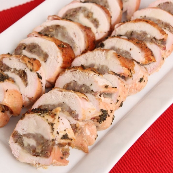 Roasted Stuffed Turkey Breast