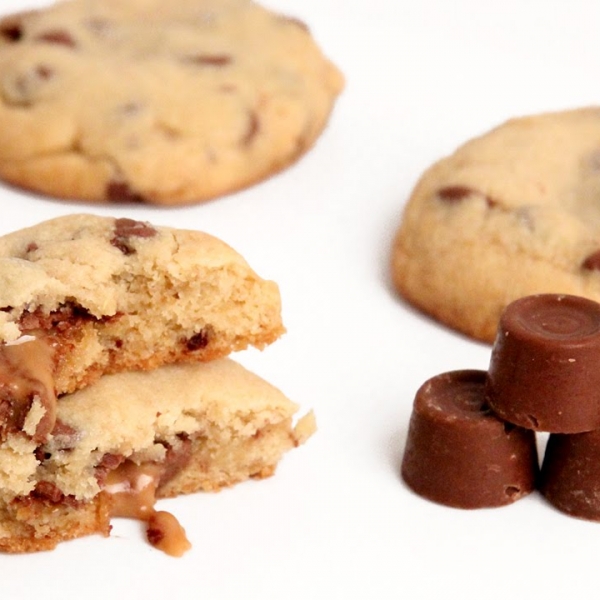 Rolo Stuffed Cookies