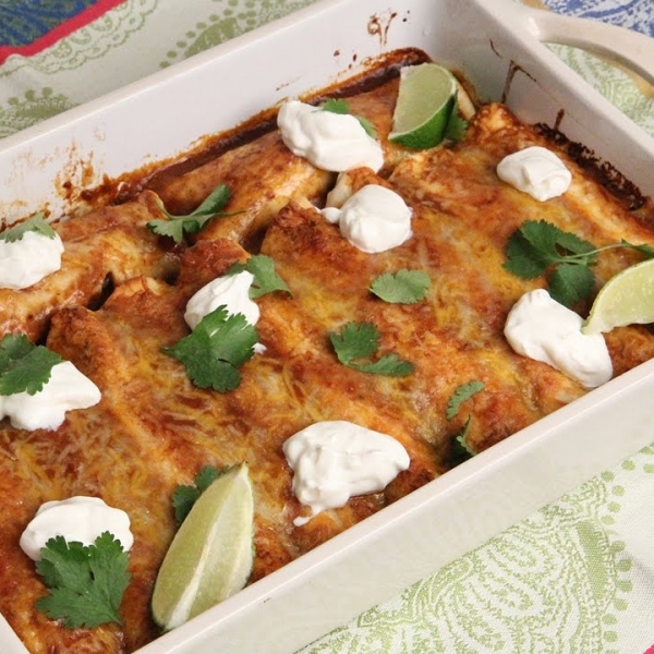 Slow Cooker Beef Enchiladas