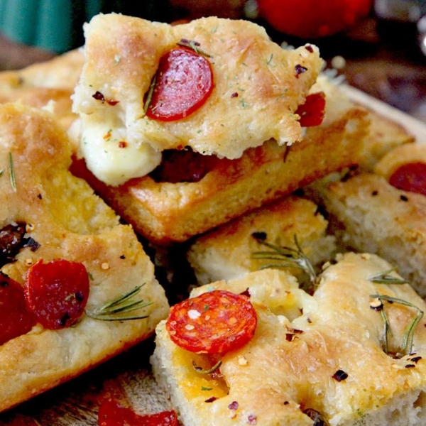 Spicy Garlic Focaccia