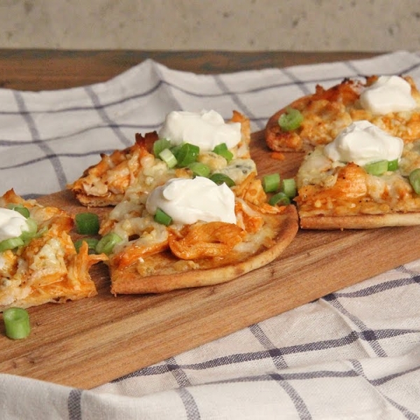 Super Quick Buffalo Flatbreads